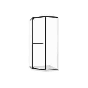 Mampara de ducha pentagonal con plato - 90 x 90 x 195 cm -…