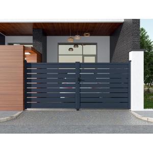 Portón de aluminio color antracita PRIMO - Ancho 392 x Alt.…