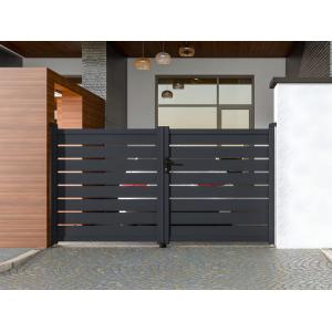 Portón de aluminio color antracita PRIMO - Ancho 300 x Alt.…