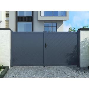 Portón de aluminio Ancho 350 x Alt. 180 cm antracita - ZERA…