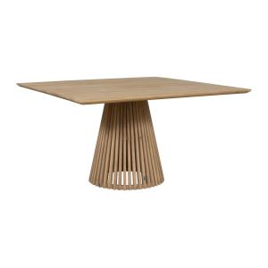 Mesa de comedor de jardín en teca L.135 cm - Natural claro…