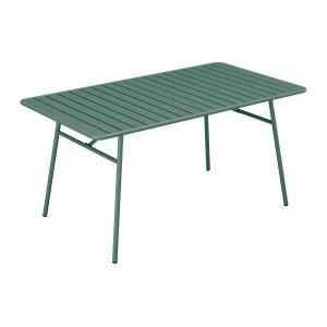 Mesa de jardín de 200 cm en metal - Verde almendra - MIRMAN…