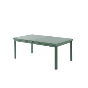 Mesa extensible de jardín de aluminio 180/240 cm - verde al…