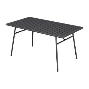 Mesa de jardín de 200 cm de metal - Gris antracita - MIRMAN…