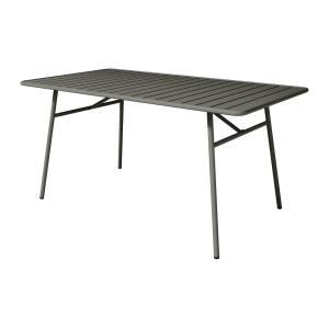 Mesa de jardín 160 cm de ancho de metal - Gris antracita -…