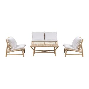 Conjunto de jardín de teca: un sofá de 2 plazas 2 sillones…
