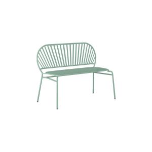 Banco de jardín de metal - Verde almendra - CEDEIRA de MYLI…
