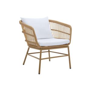 Sillón de jardín de resina trenzada - Natural claro - LOUSI…