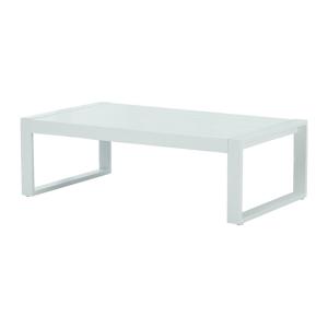 Mesa de centro de jardín de aluminio - Blanco - MOLOKAI de…