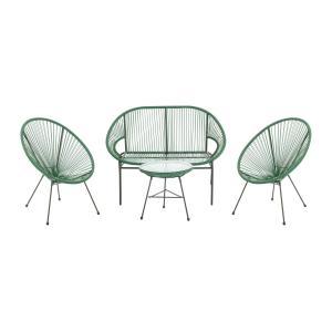 Muebles de salón para jardín de resina sintética: 2 sillone…