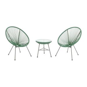 Muebles de salón para jardín de resina sintética: 2 sillone…