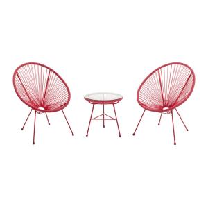 Muebles de salón para jardín de resina sintética: 2 sillone…