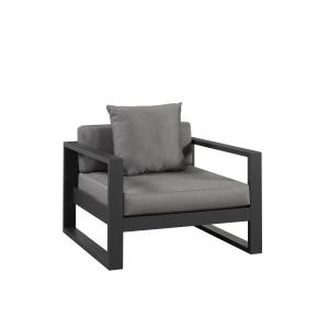 Sillón de jardín de aluminio - Antracita - MOLOKAI
