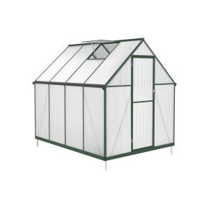 Invernadero de jardín de policarbonato y aluminio - 4 m² -…