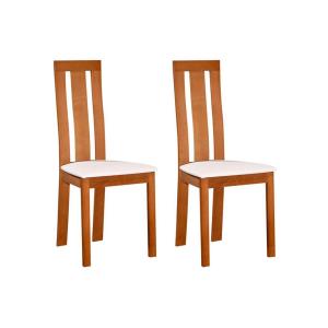 Conjunto de 2 sillas DOMINGO - Haya maciza color natural