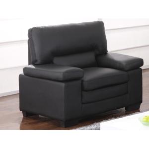 Sillón de piel de búfalo MIMAS - Negro