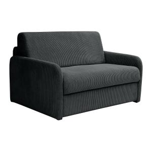 Sillón cama de apertura rápida de pana gris antracita - Cam…