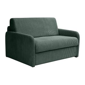 Sillón cama de apertura rápida de pana verde - Cama de 100…