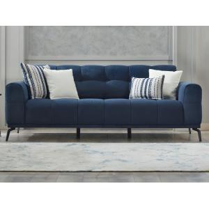 Sofá de 3 plazas de tela azul RICADI de Pascal Morabito
