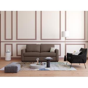 Sofá cama de 3 plazas con apertura italiana en tela marrón…