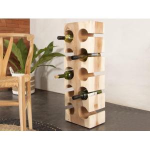 Botellero de madera de suar - 10 botellas - Ancho 19 x Prof…