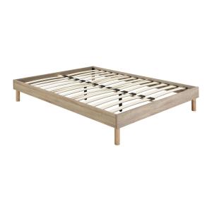 Somier de láminas 160 x 200 cm - Natural claro - MUCHIGAN d…
