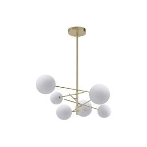 Lámpara asimétrica de metal - 6 globos - L.72 x Alt. 116 cm…