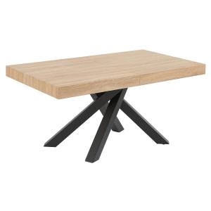 Mesa de comedor extensible 6 a 10 comensales de MDF y metal…