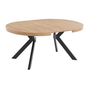 Mesa de comedor extensible 4 a 8 comensales de MDF y acero…