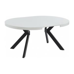 Mesa de comedor extensible 4 a 8 comensales de MDF y acero…