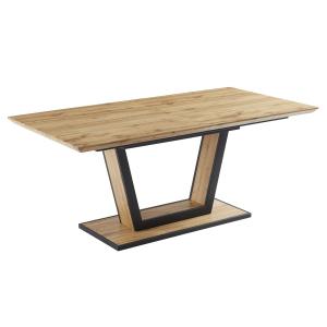 Mesa de comedor extensible 6 a 10 comensales de MDF y metal…