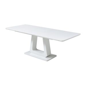 Mesa extensible para 6 a 8 personas en MDF - Blanco lacado…