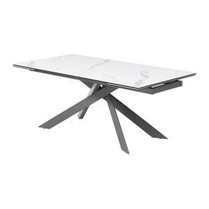 Mesa de comedor extensible para 8 a 12 personas en cerámica…