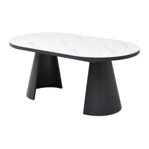 Mesa de comedor extensible para 6 a 10 personas en MDF y me…