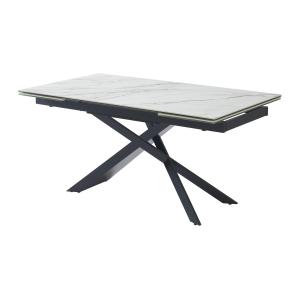 Mesa de comedor extensible de 6 a 10 plazas de cerámica vid…