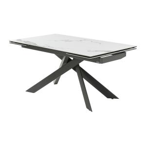 Mesa de comedor extensible 6 a 10 comensales de cerámica y…