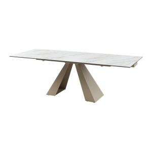 Mesa de comedor extensible 6 a 10 comensales de cerámica y…
