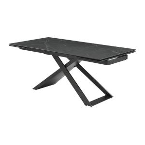 Mesa de comedor extensible 6 a 10 comensales de cerámica y…