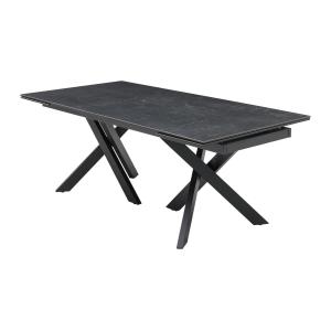 Mesa de comedor extensible de 8 a 12 plazas en vidrio templ…