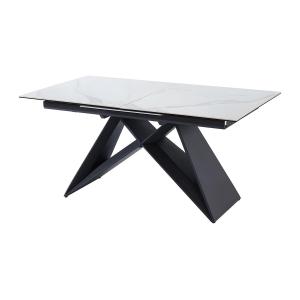 Mesa de comedor extensible LIBSY - 6 a 8 comensales - Cerám…