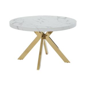 Mesa extensible de comedor para 4 a 8 personas de MDF y ace…