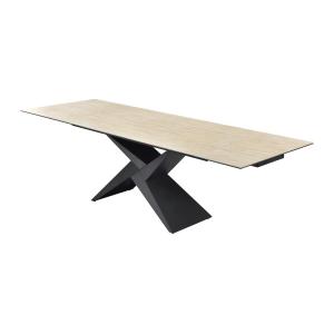 Mesa de comedor extensible de 6 a 10 cubiertos en cerámica…