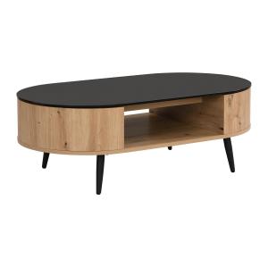 Mesa de centro con tablero giratorio y 3 compartimentos de…