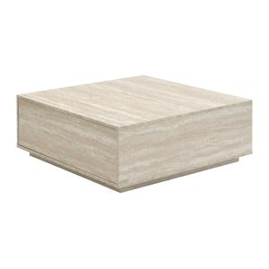 Mesa de centro con 2 cajones de MDF - Efecto travertino bei…