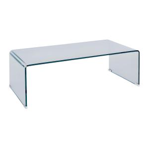 Mesa de centro ALONZO - Cristal templado curvado