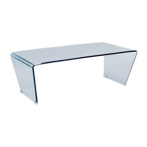 Mesa de centro SUZANA - Cristal templado curvado