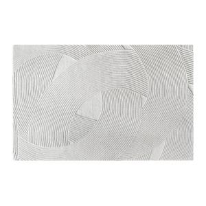 Alfombra de lana con relieve hecha a mano - 160 x 230 cm -…