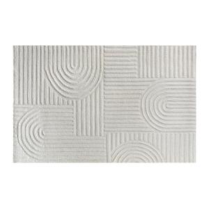 Alfombra de lana con relieve hecha a mano - 160 x 230 cm -…
