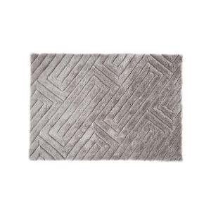 Alfombra shaggy con efecto 3D MAZE - poliéster - Gris - 160…