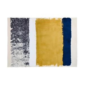 Alfombra CAMDEN - Poliéster - 200 x 290 cm - mostaza azul m…